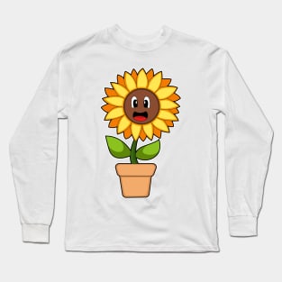 Plant pot Sunflower Flower Long Sleeve T-Shirt